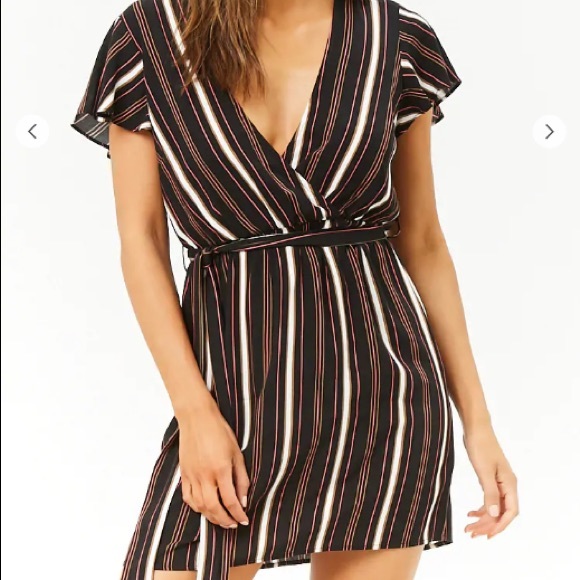 Forever 21 Dresses & Skirts - SOLD NWT Forever 21 Striped Surplice Dress